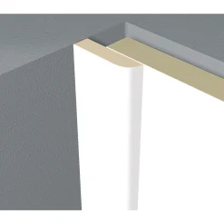 Abdeckleiste Schnee weiß 2,6 m