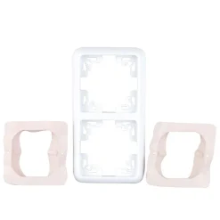 Abdeckrahmen mit IP44 Montreal 2-fach ultraweiß Serie 502