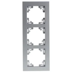 Abdeckrahmen Monaco 3-fach platin Serie 204