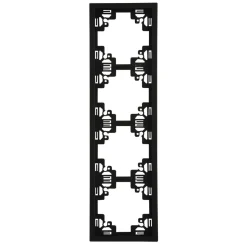 Abdeckrahmen Sao Paulo 4-fach schwarz Serie 902