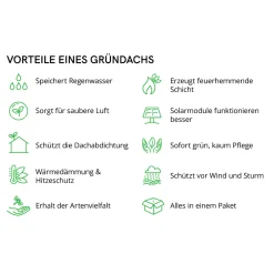 AboutGreen Gründachsystem Aromadach bis 10 Dachneigung 1 m²