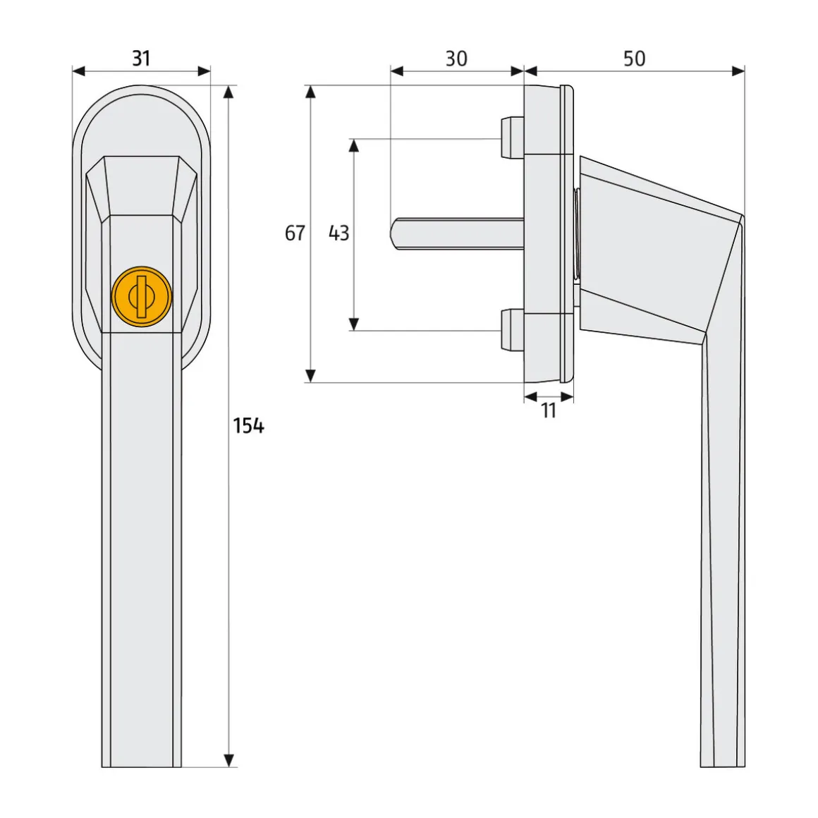 Abus Fenstergriff FG110B
