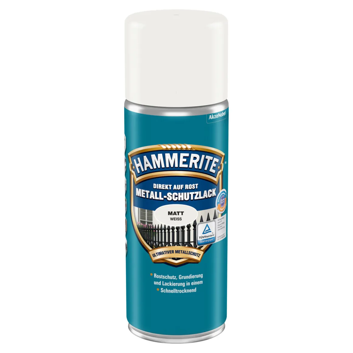 2a300ecee83f4e0e80ef06950dc926bf Metall-Schutzlack matt weiß 400 ml