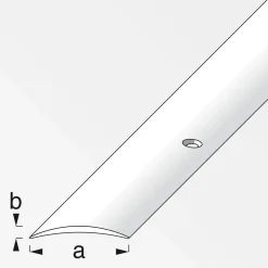 Alfer Übergangsprofil 40 x 5 mm 1m seitlich gelocht silber