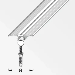 Alfer Übergangsprofil Clipstech-vario 33 mm 0,9m titan