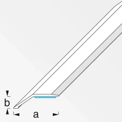 Alfer Niveauausgleichsprofil 8 mm 1m PVC selbstklebend buche