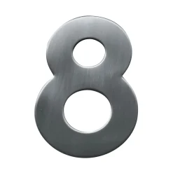 Alpertec Edelstahl-Hausnummer 8 satiniert