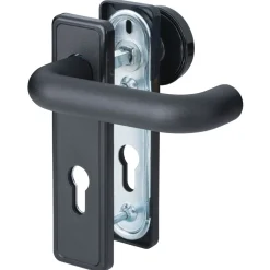 Alpertec Feuerschutzgarnitur Nylon Knopf/Drücker schwarz