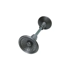 Alpertec Knopfdrückerpaar Schmiedeeisen verzinkt