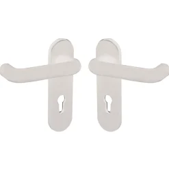 Alpertec Kurzschildgarnitur Nylon PZ weiß