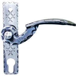 Alpertec Kurzschildpaar aus Schmiedeeisen verzinkt