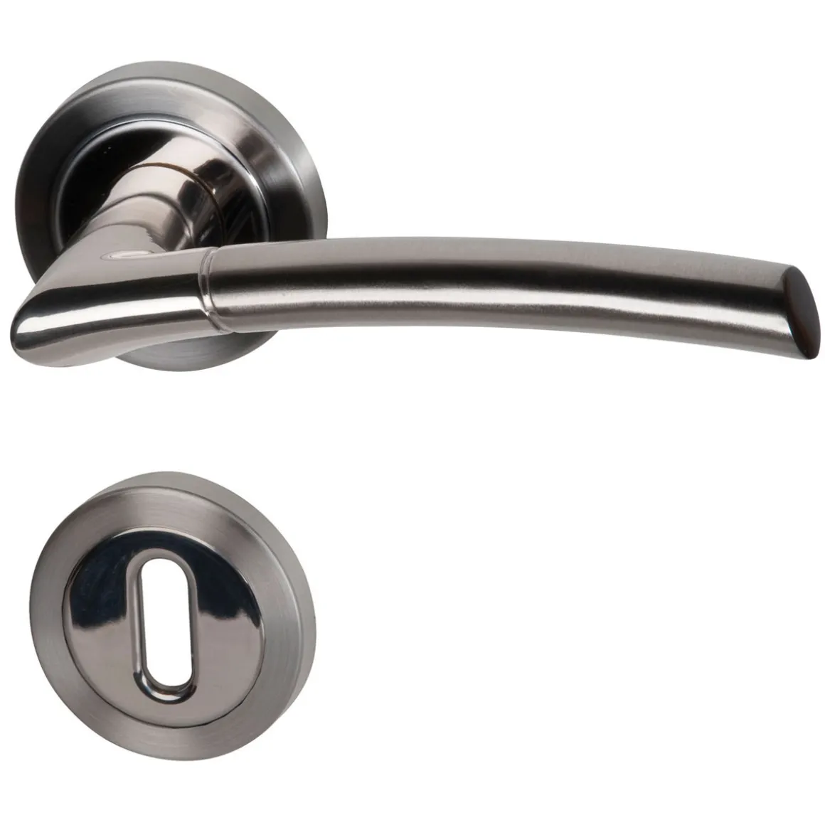 Alpertec Rosettengarnitur Lena-R Messing Bi-Colour BB