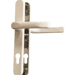 Alpertec Schmalrahmengarnitur Oval 8/92 mm Dr/Dr weiß