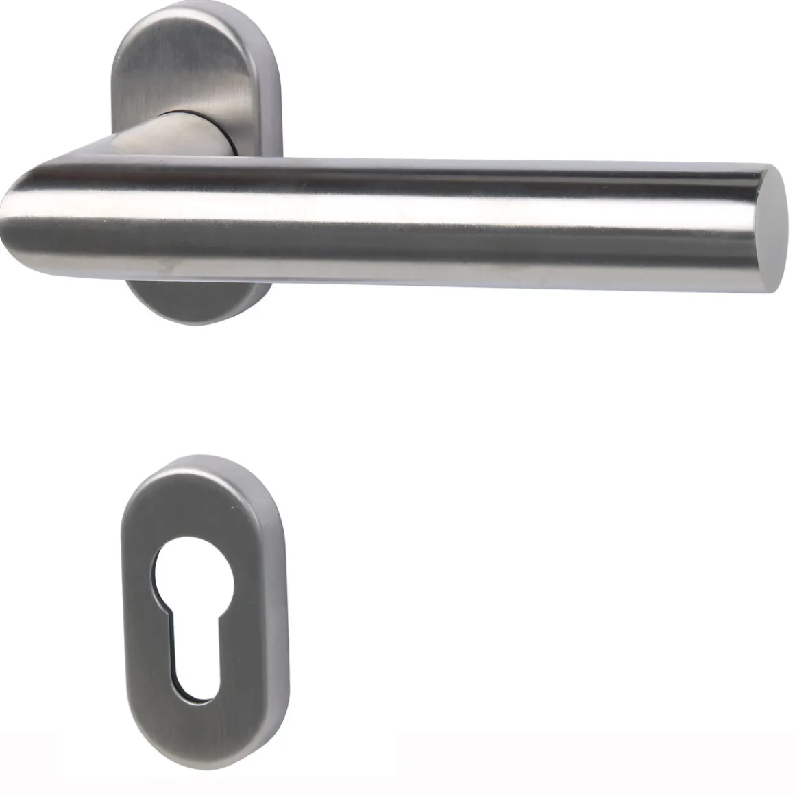 Alpertec Schmalrahmengarnitur Metz-R ES satiniert PZ rechts