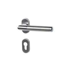 Alpertec Schmalrahmengarnitur Cork-R ES poliert/satiniert PZ rechts