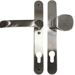 Alpertec Schmalrahmengarnitur Schmalrahmen-LS edelstahlfärbig rechts/links