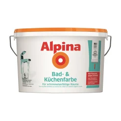 Alpina Bad- und Küchenfarbe Weiß Matt 5 L