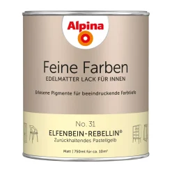 Alpina  Buntlack Feine Farben Lack No 31 Elfenbein-Rebellin edelmatt 750ml