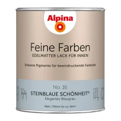 Alpina  Buntlack Feine Farben Lack No 16 Steinblaue Schönheit edelmatt 750ml
