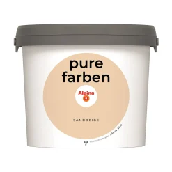 Alpina Innenfarbe pure farben 2,5 L Sandbeige matt