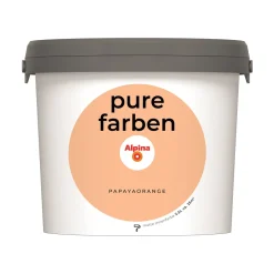 Alpina Innenfarbe pure farben 2,5 L Papayaorange matt