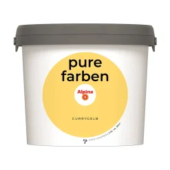 Alpina Innenfarbe pure farben 2,5 L Currygelb matt