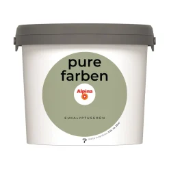 Alpina Innenfarbe pure farben 2,5 L Eukalyptusgrün matt