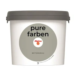 Alpina Innenfarbe pure farben 2,5 L Betongrau matt