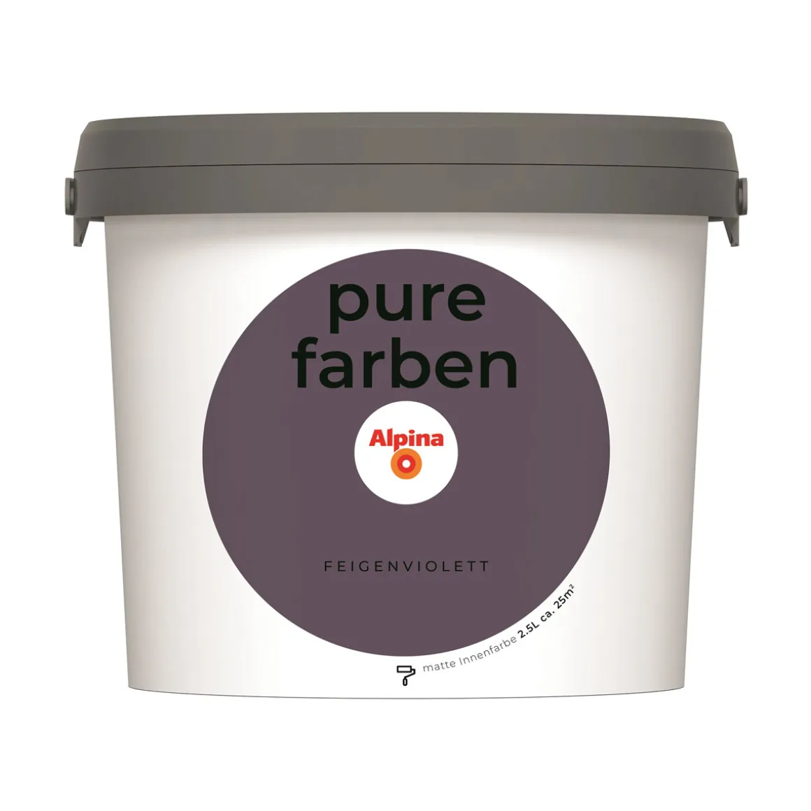 Alpina Innenfarbe pure farben 2,5 L Feigenviolett matt