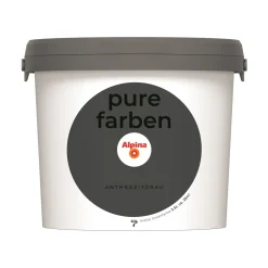 Alpina Innenfarbe pure farben 2,5 L Anthrazitgrau matt