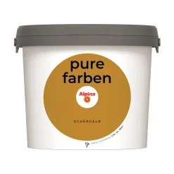 Alpina Innenfarbe pure farben 2,5 L Ockergelb matt