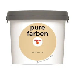 Alpina Innenfarbe pure farben 2,5 L Beigegelb matt