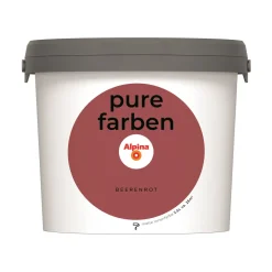 Alpina Innenfarbe pure farben 2,5 L Beerenrot matt