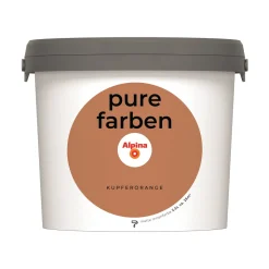 Alpina Innenfarbe pure farben 2,5 L Kupferorange matt