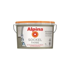 Alpina Sockelfarbe Grau Matt 5 L