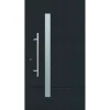 Aluminium Sicherheits-Haustür Palermo Exklusiv 75 mm anthrazit 110 x 210 cm Anschlag links inkl Griffset