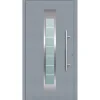 Aluminium Sicherheits-Haustür Florenz Exklusiv 75 mm grau 110 x 210 cm Anschlag rechts inkl Griffset