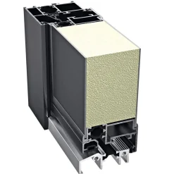 Aluminium Sicherheits-Haustür Modena Superior 60 mm grau 110 x 210 cm Anschlag rechts inkl Griffset