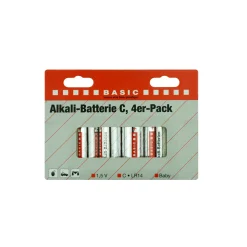 Basic Alkaline-C-Batterie 1,5V 4 Stück