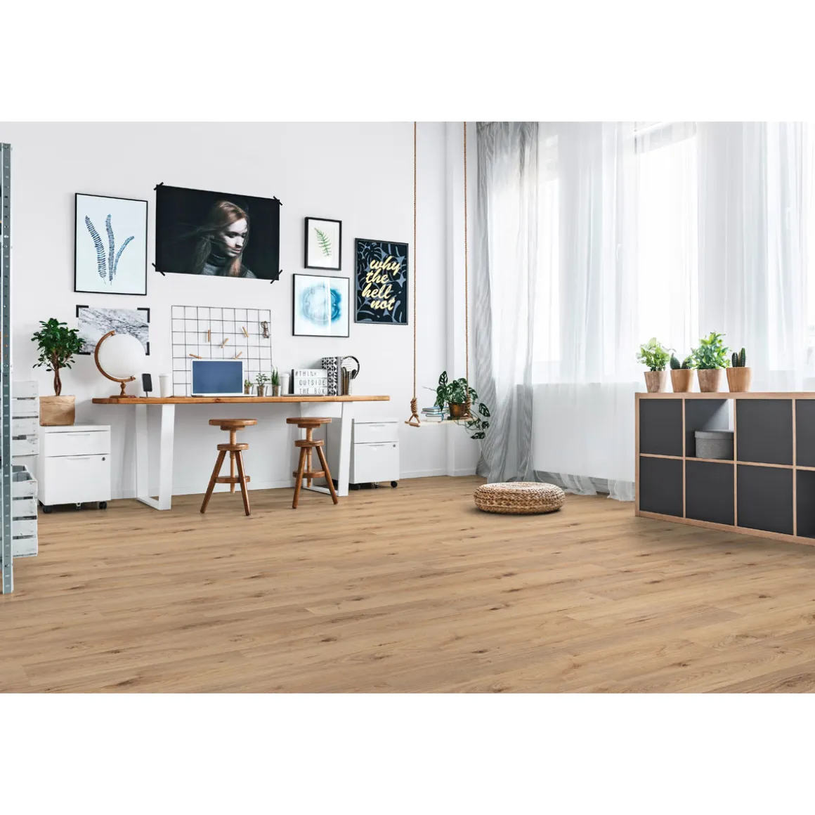 Basic Laminatboden Eiche Silent 138 x 19,3 cm