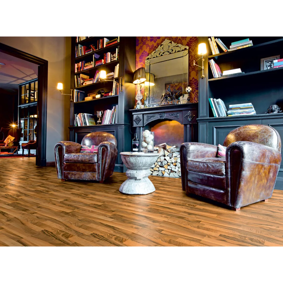 Basic Laminatboden Nussbaum 137,6 x 19,3 cm