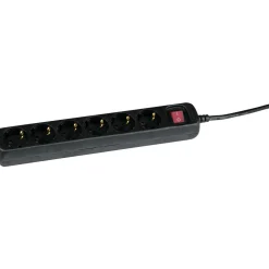 Basic Steckdosenleiste 6-fach schwarz