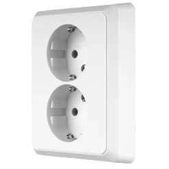 Basic ws Steckdose 2-f.