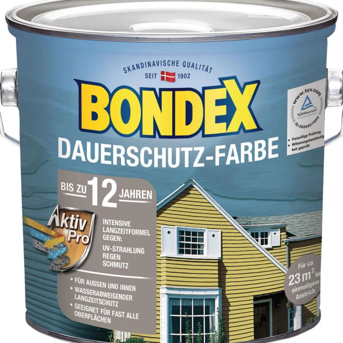 Bondex Dauerschutz-Farbe Schiefer 2,5 L