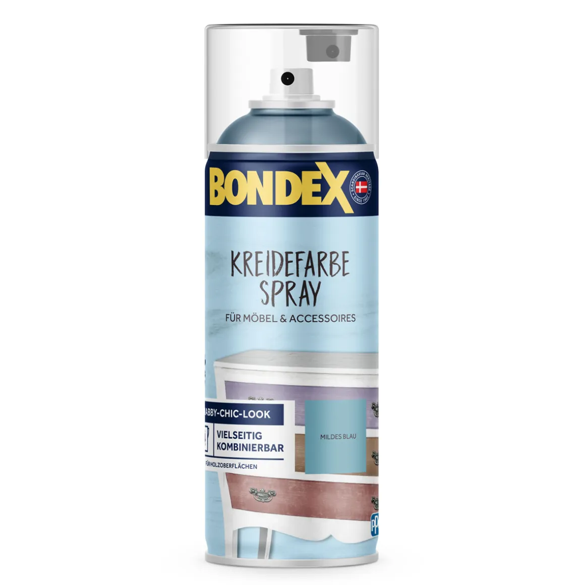 Bondex Kreidefarbe Spray mildes blau 0,4 L