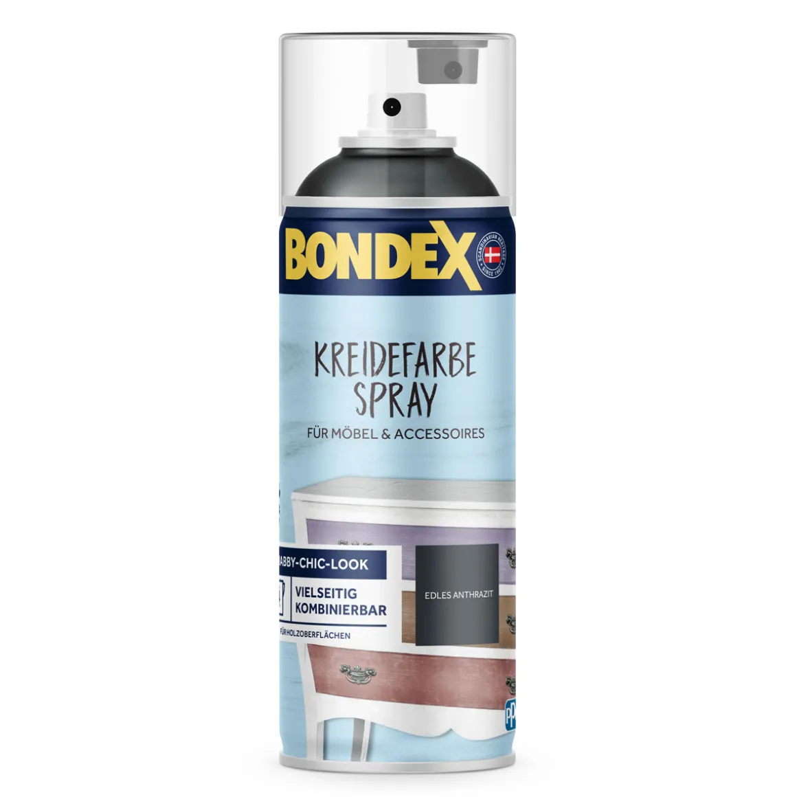 Bondex Kreidefarbe Spray edles anthrazit 0,4 L