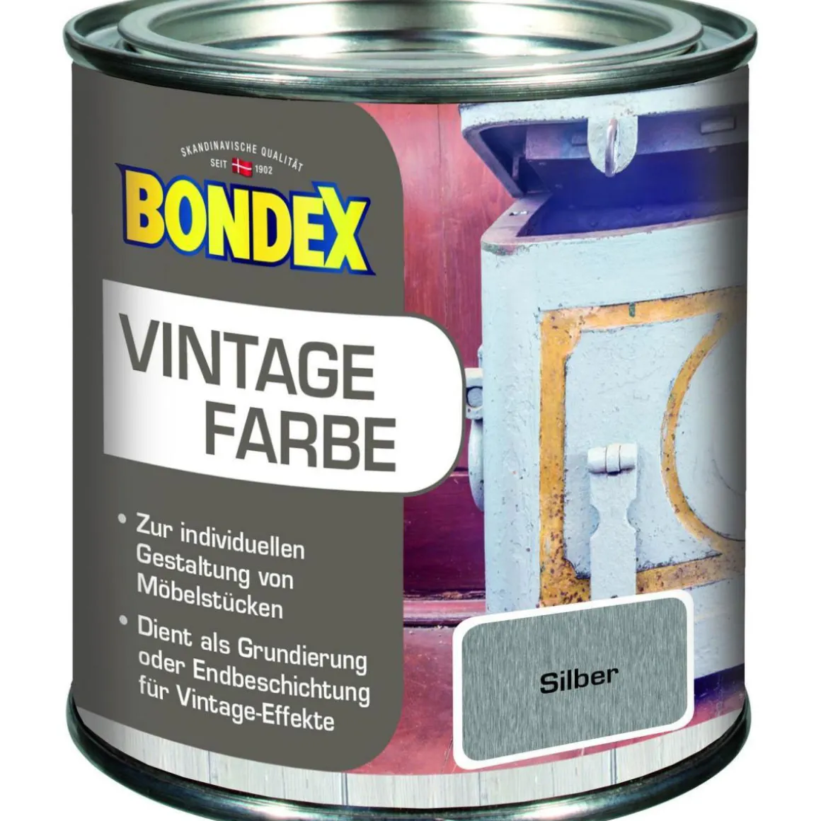 Bondex Vintage Farbe Silber 375 ml