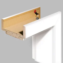 Borne Komplett-Zarge 198,5 x 61 x 33 cm CPL weiß rechts