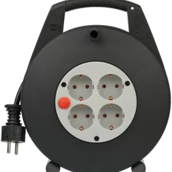 Brennenstuhl Mini-kabeltrommel Vario Line 1000 cm schwarz