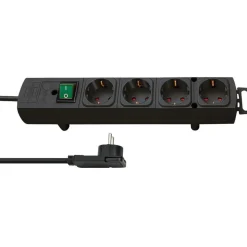 Brennenstuhl Steckdosenleiste Comfort-Line Plus 4-fach schwarz